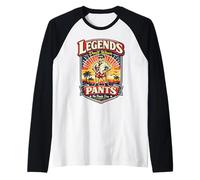 Legends Don’t Wear Pants Funny No Pant Day Raglan Baseball Tee