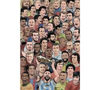 Legends Football´s Greatest Wooden Plaque Pyramid International Multi One Size
