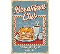 Legends Gallery Vintage American Breakfast Poster Kitchen Wall Art Kitchen Decor Print Modern Kitchen Poster Framed or Unframed A4 Wall Art Home Decor Gift (A4 Unframed)