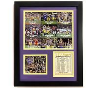 Legends Never Die 2019 LSU Tigers CFP National Champions - Wins Versus Ranked Opponents Perfect Season - Framed 12"x15" Double Matted Photos