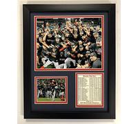 Legends Never Die Boston Red Sox 2018 MLB World Series Champions Collectible - Framed Photo Collage Wall Art Decor - 12"x15"