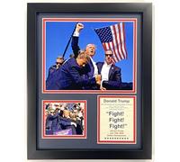 Legends Never Die | Donald Trump | Framed 12"x15" Double Matted Photos (Rally) Wall Art