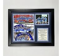 Legends Never Die, Inc. Manchester City F.C. | 2022-2023 Treble Winners | Historic Season Championships Collage 12"x15" Framed Photo Collage Under Glass