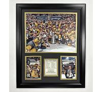 Legends Never Die, Inc. Vegas Golden Knights | 2022-2023 Stanley Cup Champions | Framed Photo Collage | 2 Sizes and Styles | (Posed on Ice, 18''x22'')
