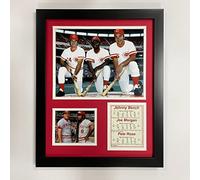 Legends Never Die Johnny Bench, Joe Morgan and Pete Rose Framed Photo Collage, 11 by 14-Inch