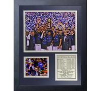 Legends Never Die NCAA Duke Blue Devils 2015 Basketball National Champions Celebration Framed Photo Collage, 11" x 14", Black