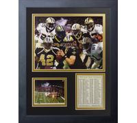Legends Never Die New Orleans Saints 2009 Champions Framed Photo Collage, 11 by 14-Inch