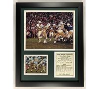 Legends Never Die NFL 1968 New York Jets Super Bowl III Champions Framed Double Matted Photos, 12" x 15"