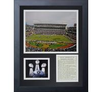 Legends Never Die Oakland Raiders Stadium- The Black Hole Collectible | Framed Photo Collage Wall Art Decor - 12"x15"
