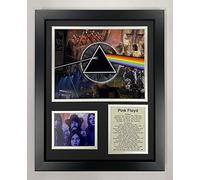 Legends Never Die Pink Floyd Mosaic- English Rock Band Collectible | Framed Photo Collage Wall Art Decor - 12"x15"