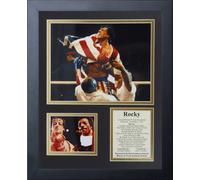 Legends Never Die Rocky- Champion Boxer Collectible | Framed Photo Collage Wall Art Decor - 12"x15"