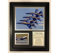 Legends Never Die US Navy Blue Angels Framed Double Matted Photos, 12" x 15"