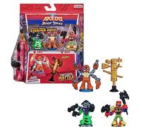 Legends of Akedo Beast Strike - Official Rules Claw Strike Starter Pack - 3 Mini Battling Warriors with Training Practice Piece and Exclusive Joystick Controller