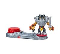 Legends of Akedo Ninja Bosses, Golden Lion Prideheart, 3 Inch Tall Battling Warrior Figure with 360˚ Attack Spin Action, Double Defense Armor Pops Off When Struck, 2 New Ninja Bosses to Collect