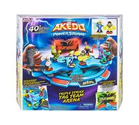 Legends of Akedo Powerstorm Triple Strike Tag Team Arena Age 6+ with 40+ Battle Sound Effects, Light Up Scoreboard and 2 Battling Warriors exclusive to the playset