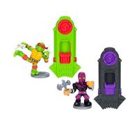 Legends of Akedo Teenage Mutant Ninja Turtles - Versus Pack Raph Versus Foot Soldier, Includes 2 Mini Battling Figures as Well as 2 Exclusive Battle Controllers, Ready, Fight, Split Strike