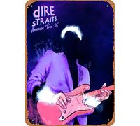 Legends of Rock Dire Straits Plaque Poster Metal Tin Sign 8" x 12" Vintage Retro Wall Decor