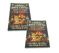 Legends of Rock & Metal Advent Calendar 2025, Advent Calendar Ornaments 24 Days Countdown Calendars With Iconic Musical Character Collectibles,2D Acrylic Hanging Pendant Christmas Presents (2PC)