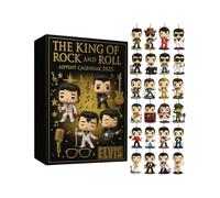 Legends of Rock & Metal Advent Calendar 2025, Advent Calendar Ornaments 24 Days Countdown Calendars With Iconic Musical Character Collectibles,Gifts for Rock & Metal Fans (A)