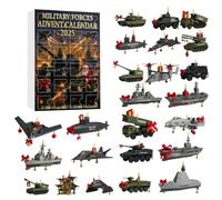 Legends of The Armed Forces Advent Calendar 2025,24 Days Christmas Advent Calendar 2025,Xmas Tree 2D Ornaments for Mens Boys Kids Party Favors