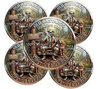 Legends of the Hunt Coin, Hunting Challenge Coin for Hunters, Commemorative Hunting Coin, Vintage Hunter Collectible Coin, Funny Hunter Gift for Dad Grandpa Outdoorsmen, Lifetime Member Coin (5 Pcs)