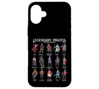 Legends of the Seas - Famous Pirates Case for iPhone 16 Plus