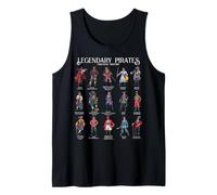Legends of The Seas - Famous Pirates Tank Top