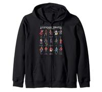 Legends of the Seas - Famous Pirates Zip Hoodie