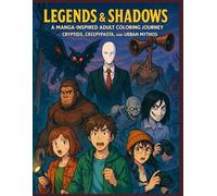 Legends & Shadows: A Manga-Inspired Adult Coloring Journey into Cryptids, Creepypasta, and Urban Mythos
