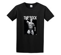 Legends The Rock O-Neck 100% Cotton Short Sleeve Unisex T-Shirt M Black