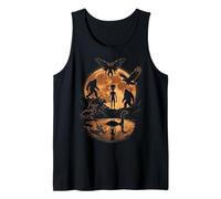 Legends Under the Full Moon Paranormal Creatures Night Scene Tank Top