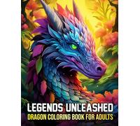 Legends Unleashed: Dragon Coloring Book For Adults - Mythical Fantasy, Stress Relief Coloring Pages, Designs for Relaxation & Imagination