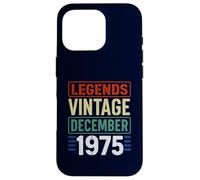 Legends Vintage December 1975 Retro Birthday Gen X Seventies Case for iPhone 16 Pro