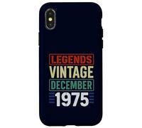 Legends Vintage December 1975 Retro Birthday Gen X Seventies Case for iPhone X/XS