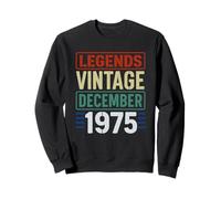 Legends Vintage December 1975 Retro Birthday Gen X Seventies Sweatshirt