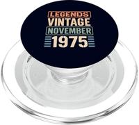Legends Vintage November 1975 Retro Birthday Gen X Seventies PopSockets PopGrip for MagSafe