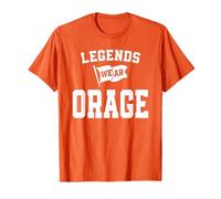 Legends Wear Orange Camp Color War Team Spirit Gear T-Shirt