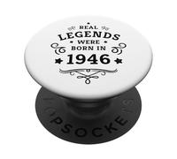 Legends Were Born in 1946 Vintage 80th birthday Design PopSockets Adhesive PopGrip