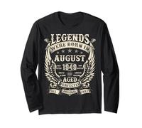 Legends Were born in 1949 76th Bday gifts For Men August Long Sleeve T-Shirt