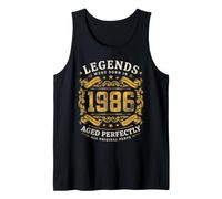 Legends were Born in 1986 Birthday Retro Gifts for Men Women Tank Top