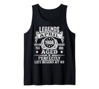 Legends were Born in April 1986 Retro 40th Birthday for Men Tank Top