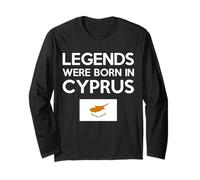Legends were Born in Cyprus Cypriot Flag Pride Roots Long Sleeve T-Shirt