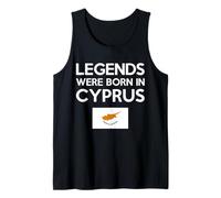Legends were Born in Cyprus Cypriot Flag Pride Roots Tank Top