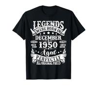 Legends were Born in December 1950 Vintage 75th Birthday Men T-Shirt
