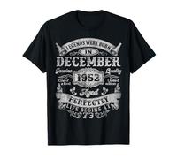 Legends were Born in December 1952 Vintage 73rd Birthday Men T-Shirt