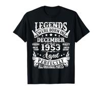 Legends were Born in December 1953 Vintage 72nd Birthday Men T-Shirt
