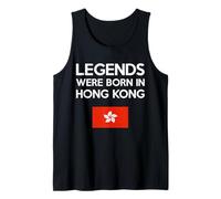 Legends were Born in Hong Kong Hong Kong Flag Pride Roots Tank Top