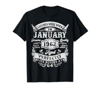 Legends were Born in January 1962 Vintage 64th Birthday Men T-Shirt