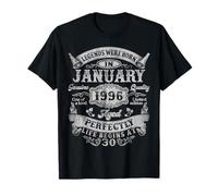Legends were Born in January 1996 Retro 30th Birthday Men T-Shirt