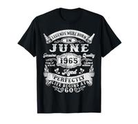 Legends Were Born In June 1965 Vintage 60th Birthday Men Dad T-Shirt